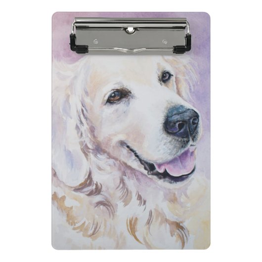 Golden retriever mini klemmbrett (Vorderseite)