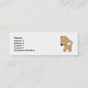 Golden retriever mini visitenkarte