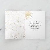 Golden Retriever mit amerikanischer Flagge Karte (Innenseite)