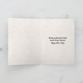 Golden Retriever mit Bowtie Vatertag Karte (Innenseite)