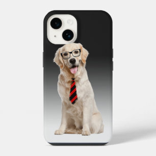 Golden Retriever mit Brille iPhone 14 Hülle