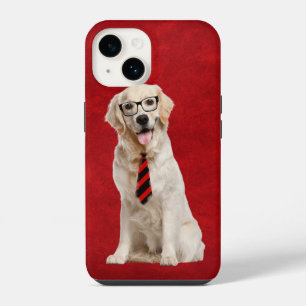 Golden Retriever mit Brille iPhone 14 Hülle