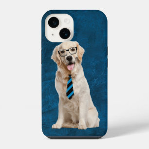 Golden Retriever mit Brille iPhone 14 Hülle