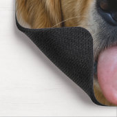 Golden Retriever mit Candy Corn Mousepad (Ecke)