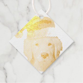 Golden Retriever mit einem Santa Claus Hat Geschenkanhänger