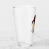 Golden Retriever mit einem Weihnachtshut Glas (Rechts)