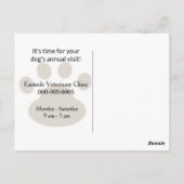 Golden Retriever mit einer Pille Postkarte (Rückseite)