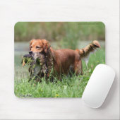 Golden retriever mit Ente Mousepad (Mit Mouse)