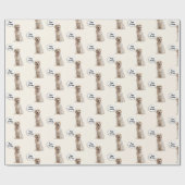 Golden Retriever mit Eyeglasses Geschenkpapier (Flach)