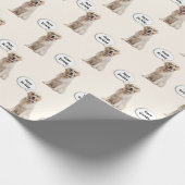Golden Retriever mit Eyeglasses Geschenkpapier (Ecke)