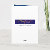 Golden Retriever mit Facemask Merry Christmask Karte (Rückseite)