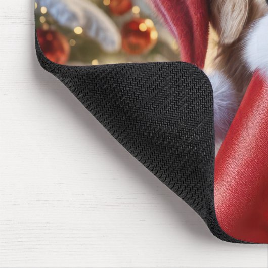 Golden Retriever mit Ingwer Kitten im Strumpf Mousepad (Ecke)