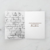 Golden Retriever mit lustiger Maske Geburtstag Karte (Innenseite)