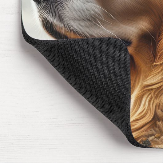 Golden Retriever mit Mallard Enten Mousepad (Ecke)