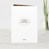 Golden Retriever mit Maske aus Leder Karte (Rückseite)