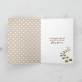 Golden Retriever mit Maske Geburtstag Karte (Innenseite)