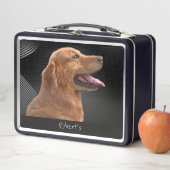 Golden Retriever Mit Monogramm Metal Lunch Box (Beispiel)