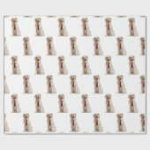 Golden Retriever mit Necktie Geschenkpapier (Flach)