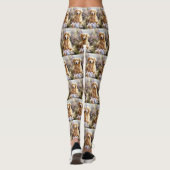 Golden Retriever mit Ostereiern Leggings (Rückseite)