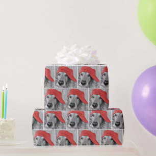 Golden Retriever mit roter Baseballkappe Geschenkpapier