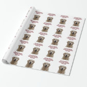 Golden Retriever mit schönem Zitat Geschenkpapier (Ungerollt)