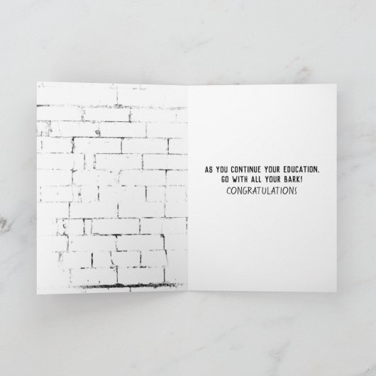 Golden Retriever mit schwarzer Spitze Karte (Innenseite)