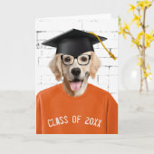 Golden Retriever mit schwarzer Spitze Karte (Gelbe Blume)