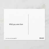 Golden Retriever mit Shoe Miss You Postkarte (Rückseite)