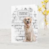 Golden Retriever mit Sonnenbrille Geburtstag Karte (Gelbe Blume)