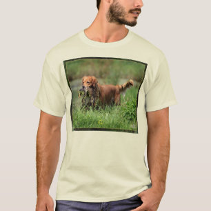 Golden retriever mit Stockentenentenhemd T-Shirt