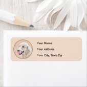 Golden Retriever mit Tennis Ball Malerei Hund Kuns (Insitu)