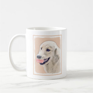 Golden Retriever mit Tennis Ball Malerei Hund Kuns Kaffeetasse