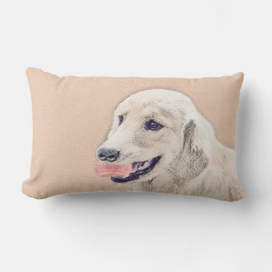 Golden Retriever mit Tennis Ball Malerei Hund Kuns Lendenkissen
