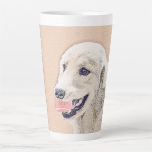 Golden Retriever mit Tennis Ball Malerei Hund Kuns Milchtasse