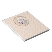 Golden Retriever mit Tennis Ball Malerei Hund Kuns Notizblock (angewinkelt)