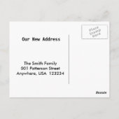 Golden Retriever mit Weihnachtsmannmützen auf eine Postkarte (Rückseite)