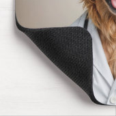 Golden Retriever mit weißem Laborkittel Mousepad (Ecke)