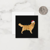 Golden Retriever Mitteilungskarte (Vorderseite/Rückseite Beispiel)