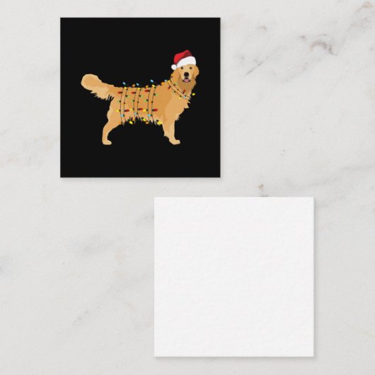 Golden Retriever Mitteilungskarte (Vorne/Hinten)