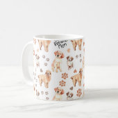 Golden Retriever Mom Pattern Kaffeetasse (Vorderseite Links)