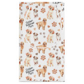Golden Retriever Mom Pattern Kleine Geschenktüte (Rückseite)