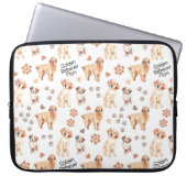 Golden Retriever Mom Pattern Laptopschutzhülle (Vorderseite)
