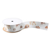 Golden Retriever Mom Pattern Satinband (Spule)