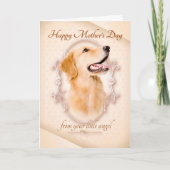 Golden Retriever Mother's Day Card Karte (Vorderseite)
