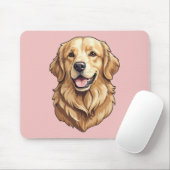 Golden Retriever Mousepad (Mit Mouse)