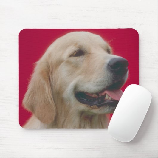 Golden retriever mousepad (Mit Mouse)