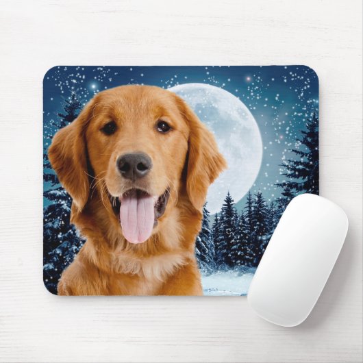 Golden Retriever Mousepad (Mit Mouse)