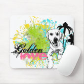 Golden retriever mousepad (Mit Mouse)
