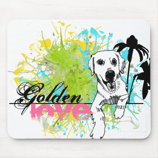 Golden retriever mousepad (Vorne)