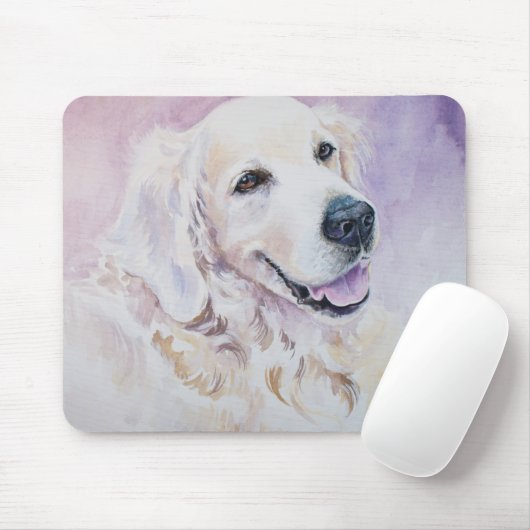 Golden retriever mousepad (Mit Mouse)